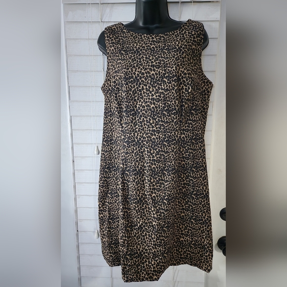 Size 16: AGB Byer California Leopard Sheath Dress - Picture 1 of 4
